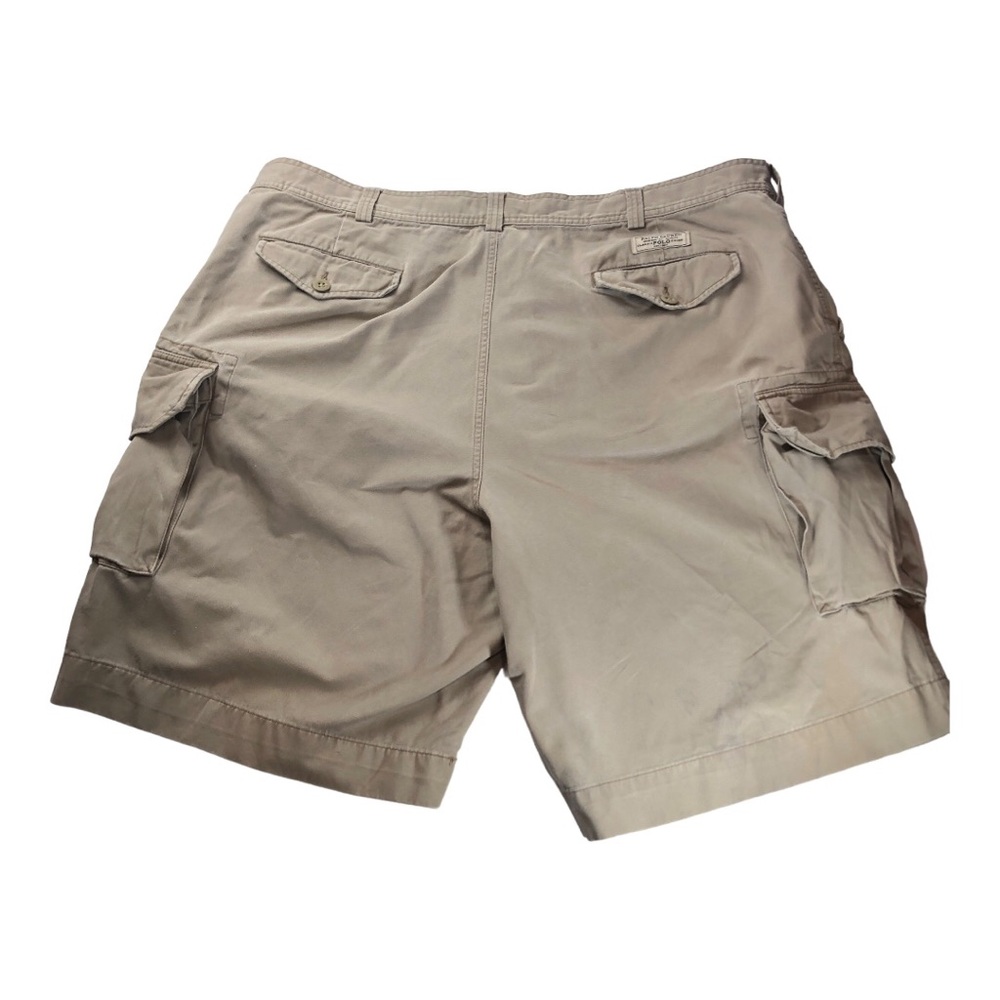 VTG Polo Ralph Lauren Shorts Men 44B Classic Polo Chino Cargo Utility Stone